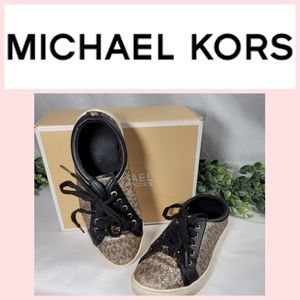 MICHAEL KORS JEM MIRACLE SHIMMER BLACK/GOLD SNEAKERS